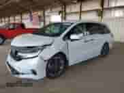 2022 Honda Odyssey Elite с VIN 5FNRL6H90NB020925, выставлен на аукционе Copart как лот 68579315 с пробегом 37 053 миль миль и Списание • Salvage title. История ставок и продаж доступна на DreamBid. Изображение 1.