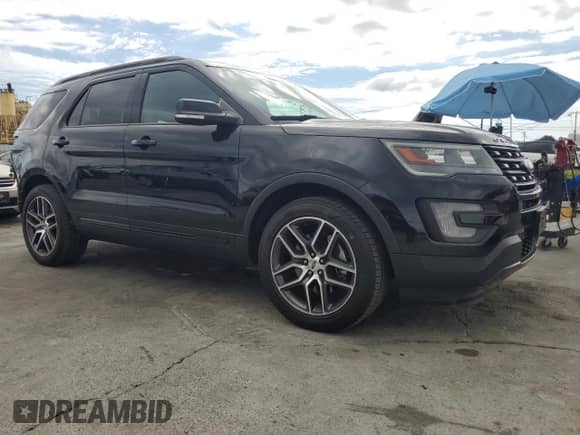 2017 Ford Explorer Sport with VIN 1FM5K8GT8HGC85432, listed as a Copart auction lot 81601235 with 90,192 mi miles and Salvage title. Bid and sale history available at DreamBid. Image 4.