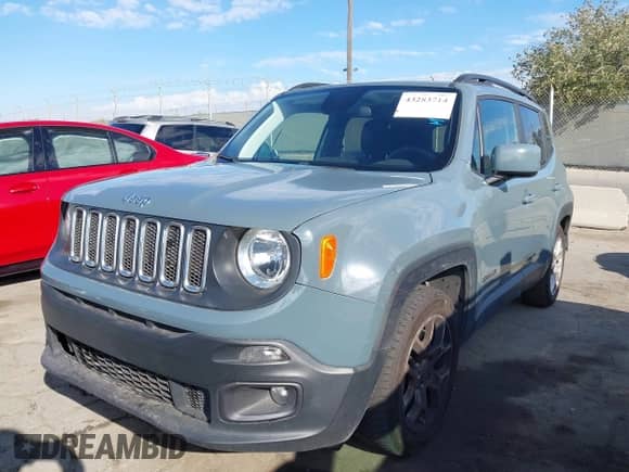 2018 Jeep Renegade Latitude with VIN ZACCJABB4JPH27118, listed as a IAAI auction lot 43283714 with 91,236 mi miles and . Bid and sale history available at DreamBid. Image 17.