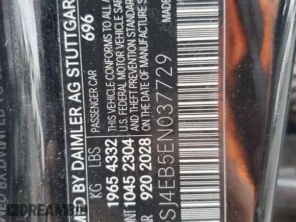 2014 Mercedes-Benz CLA 250 с VIN WDDSJ4EB5EN037729, выставлен на аукционе Copart как лот 85849325 с пробегом 99 414 миль миль и Чистый • Clean title. История ставок и продаж доступна на DreamBid. Изображение 12.