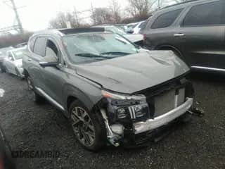 2021 Hyundai Santa Fe Calligraphy with VIN 5NMS5DAL0MH368517, listed as a IAAI auction lot 38864115 with 14,865 mi miles and . Bid and sale history available at DreamBid. Image 1.