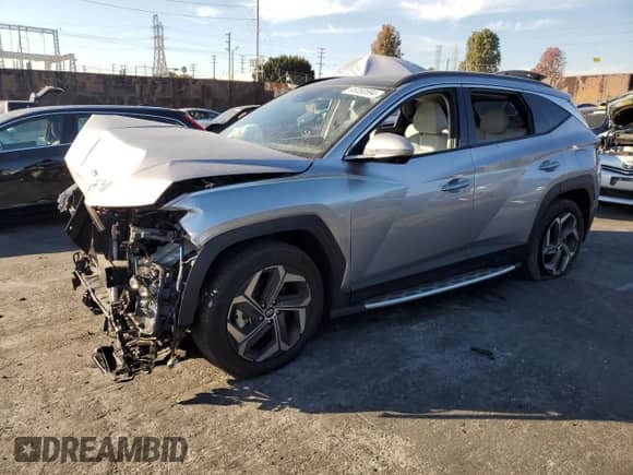 2024 Hyundai Tucson z VIN KM8JE3DEXRU291069, wystawiony jako Copart lot #85350594 z przebiegiem Nie podano mil oraz Szkoda całkowita • Salvage title. Historia ofert i sprzedaży dostępna na DreamBid. Obrazek 1.