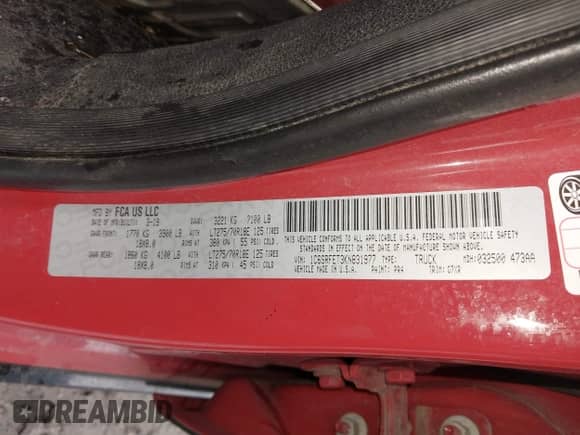 2019 Ram 1500 Rebel с VIN 1C6SRFET3KN831977, выставлен на аукционе IAAI как лот 43157744 с пробегом 81 675 миль миль и . История ставок и продаж доступна на DreamBid. Изображение 9.