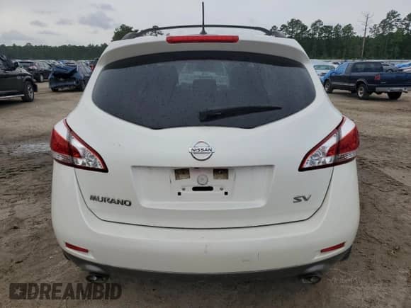 2012 Nissan Murano SV with VIN JN8AZ1MUXCW105454, listed as a Copart auction lot 70671394 with 129,258 mi miles and Salvage title. Bid and sale history available at DreamBid. Image 6.