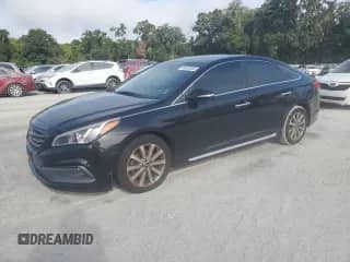 2016 Hyundai Sonata Sport with VIN 5NPE34AF2GH304581, listed as a Copart auction lot 81623265 with 182,810 mi miles and Clean title. Bid and sale history available at DreamBid. Image 1.