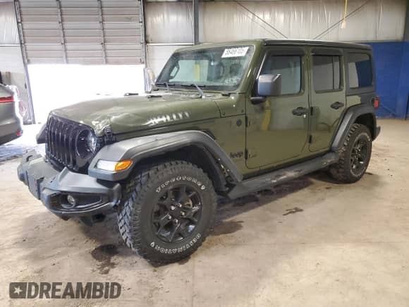 2021 Jeep Wrangler Unlimited Sport S с VIN 1C4HJXDNXMW820460, выставлен на аукционе Copart как лот 86466105 с пробегом 33 372 миль миль и Списание • Salvage title. История ставок и продаж доступна на DreamBid. Изображение 1.