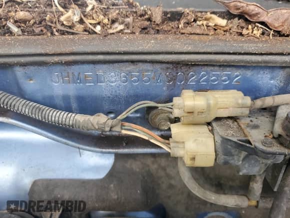 1991 Honda Civic z VIN JHMED3655MS022552, wystawiony jako Copart lot #84688084 z przebiegiem 64 036 mil mil oraz Nie do naprawy • Non repairable. Historia ofert i sprzedaży dostępna na DreamBid. Obrazek 12.