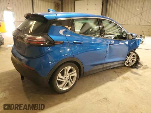 2022 Chevrolet Bolt EV 1LT with VIN 1G1FW6S00N4100956, listed as a Copart auction lot 59753645 with 57,700 mi miles and Salvage title. Bid and sale history available at DreamBid. Image 3.