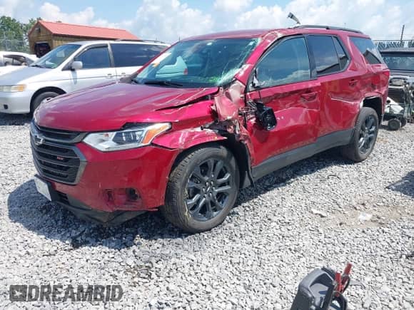 2020 Chevrolet Traverse RS with VIN 1GNEVJKW9LJ198372, listed as a IAAI auction lot 42591171 with 96,775 mi miles and . Bid and sale history available at DreamBid. Image 21.