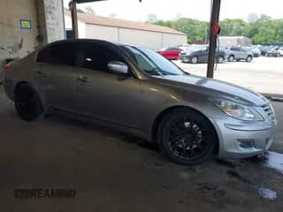 2009 Hyundai Genesis with VIN KMHGC46F89U051921, listed as a IAAI auction lot 42442023 with 69,250 mi miles and . Bid and sale history available at DreamBid. Image 1.