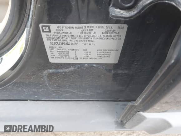 2008 Saturn VUE XE with VIN 3GSCL33P38S714096, listed as a IAAI auction lot 43418525 with Not provided miles and . Bid and sale history available at DreamBid. Image 9.