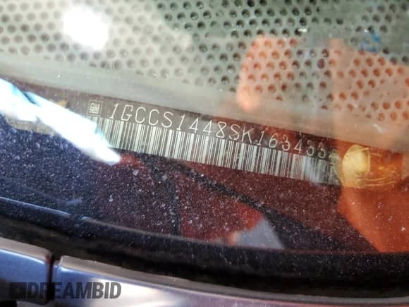 1995 Chevrolet S-10 z VIN 1GCCS1448SK163433, wystawiony jako Copart lot #86222225 z przebiegiem 59 638 mil mil oraz Szkoda całkowita • Salvage title. Historia ofert i sprzedaży dostępna na DreamBid. Obrazek 12.