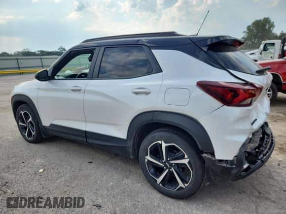 2021 Chevrolet TrailBlazer RS z VIN KL79MTSLXMB180843, wystawiony jako Copart lot #80158265 z przebiegiem 60 806 mil mil oraz Szkoda całkowita • Salvage title. Historia ofert i sprzedaży dostępna na DreamBid. Obrazek 2.
