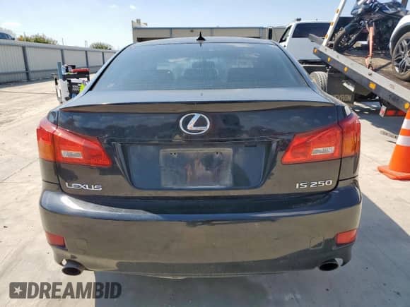 2008 Lexus IS 250 with VIN JTHBK262085084759, listed as a Copart auction lot 84453145 with 159,661 mi miles and Salvage title. Bid and sale history available at DreamBid. Image 6.
