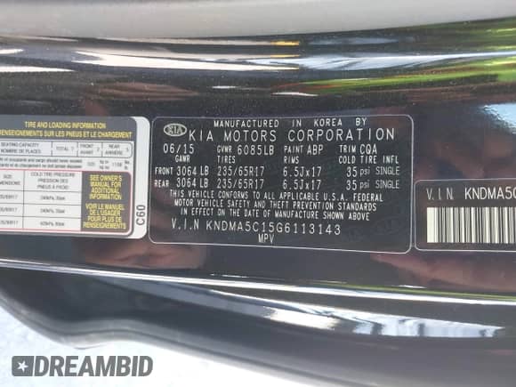 2016 Kia Sedona L с VIN KNDMA5C15G6113143, выставлен на аукционе IAAI как лот 42894713 с пробегом 153 946 миль миль и . История ставок и продаж доступна на DreamBid. Изображение 9.