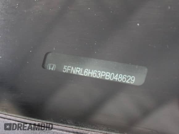 2023 Honda Odyssey EX-L с VIN 5FNRL6H63PB048629, выставлен на аукционе Copart как лот 82167095 с пробегом 39 328 миль миль и Списание • Salvage title. История ставок и продаж доступна на DreamBid. Изображение 10.