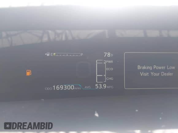 2017 Toyota Prius Two z VIN JTDKARFU0H3042988, wystawiony jako IAAI lot #42580166 z przebiegiem 169 300 mil mil oraz . Historia ofert i sprzedaży dostępna na DreamBid. Obrazek 7.