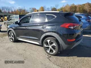 2018 Hyundai Tucson Limited z VIN KM8J3CA27JU654433, wystawiony jako Copart lot #82669595 z przebiegiem 127 417 mil mil oraz Czysty tytuł • Clean title. Historia ofert i sprzedaży dostępna na DreamBid. Obrazek 2.