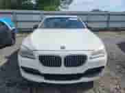 2013 BMW 7 Series 740Li with VIN WBAYE4C56DD137698, listed as a Copart auction lot 61741085 with 96,129 mi miles and Salvage title. Bid and sale history available at DreamBid. Image 5.