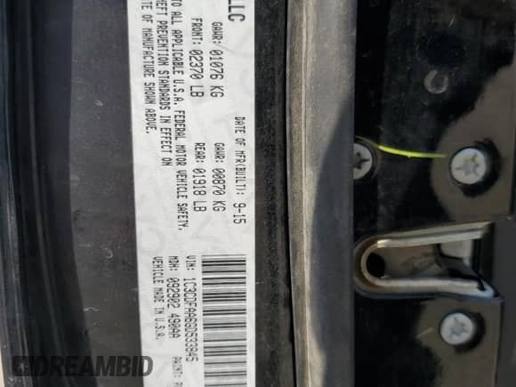 2016 Dodge Dart SE with VIN 1C3CDFAA6GD533845, listed as a Copart auction lot 80210765 with 180,202 mi miles and Salvage title. Bid and sale history available at DreamBid. Image 12.
