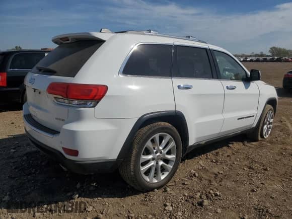 2017 Jeep Grand Cherokee Limited with VIN 1C4RJFBG3HC658777, listed as a Copart auction lot 81977575 with 126,370 mi miles and Salvage title. Bid and sale history available at DreamBid. Image 3.