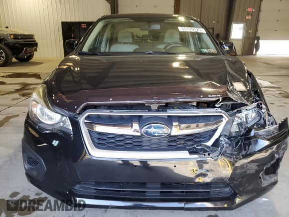 2014 Subaru Impreza Premium with VIN JF1GPAC65EH335754, listed as a Copart auction lot 80726525 with 55,422 mi miles and Salvage title. Bid and sale history available at DreamBid. Image 5.