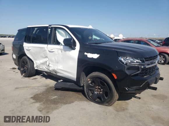 2023 Chevrolet Tahoe Commercial with VIN 1GNSCLED9PR234972, listed as a Copart auction lot 55339995 with Not provided miles and Salvage title. Bid and sale history available at DreamBid. Image 4.