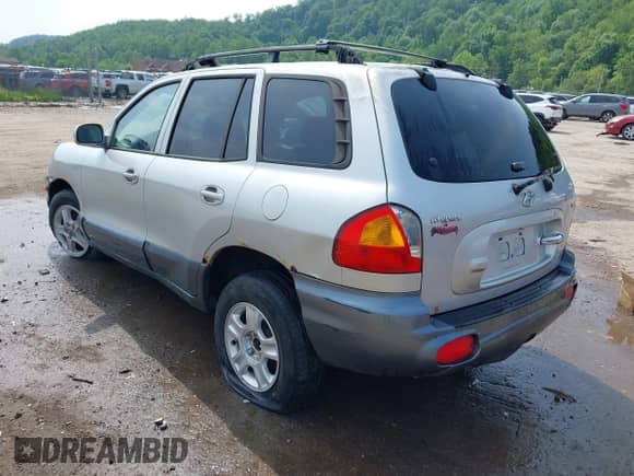 2003 Hyundai Santa Fe GLS with VIN KM8SC73D63U535320, listed as a IAAI auction lot 42482140 with Not provided miles and . Bid and sale history available at DreamBid. Image 3.