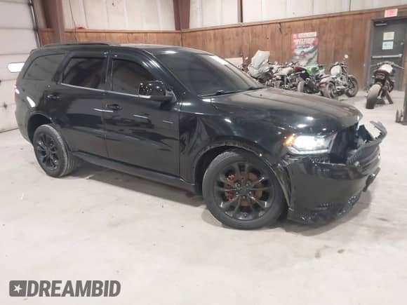 2019 Dodge Durango GT Plus with VIN 1C4RDJDG1KC576335, listed as a IAAI auction lot 42005249 with 89,816 mi miles and . Bid and sale history available at DreamBid. Image 1.