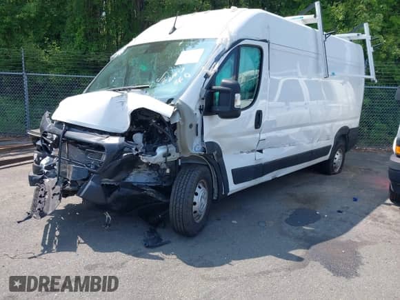 2023 Ram ProMaster Cargo с VIN 3C6LRVDGXPE558552, выставлен на аукционе IAAI как лот 42845474 с пробегом 49 655 миль миль и . История ставок и продаж доступна на DreamBid. Изображение 2.