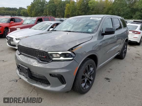 2022 Dodge Durango SXT with VIN 1C4RDJAG5NC160846, listed as a Copart auction lot 83830795 with 38,955 mi miles and Salvage title. Bid and sale history available at DreamBid. Image 1.