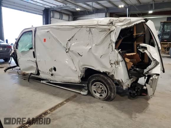 2023 Chevrolet Express Cargo с VIN 1GCWGAFP4P1242231, выставлен на аукционе Copart как лот 53797625 с пробегом Не указан миль и Списание • Salvage title. История ставок и продаж доступна на DreamBid. Изображение 2.