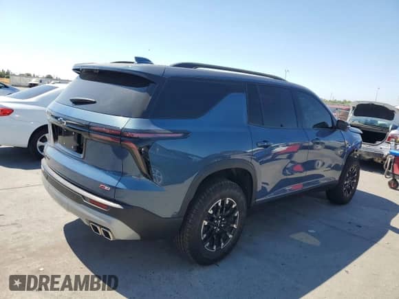 2024 Chevrolet Traverse AWD Z71 с VIN 1GNEVJKS6RJ216803, выставлен на аукционе Copart как лот 64586325 с пробегом 17 091 миль миль и Списание • Salvage title. История ставок и продаж доступна на DreamBid. Изображение 3.