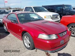 2001 Ford Mustang Standard z VIN 1FAFP40461F231232, wystawiony jako IAAI lot #38659266 z przebiegiem 150 966 mil mil oraz . Historia ofert i sprzedaży dostępna na DreamBid. Obrazek 1.