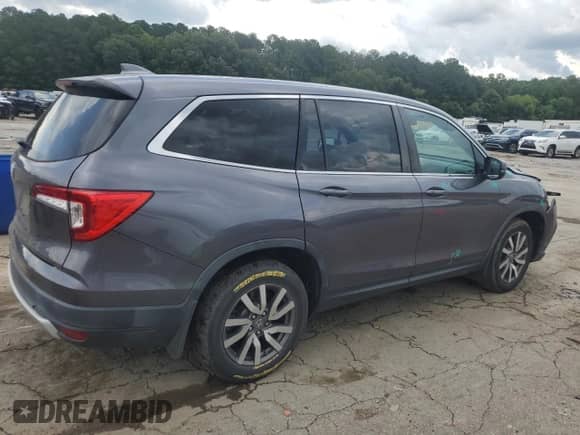2021 Honda Pilot EX with VIN 5FNYF5H3XMB009051, listed as a Copart auction lot 60418895 with 84,872 mi miles and Salvage title. Bid and sale history available at DreamBid. Image 3.