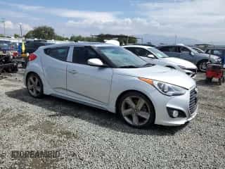 2013 Hyundai Veloster Turbo z VIN KMHTC6AE7DU173199, wystawiony jako Copart lot #81507235 z przebiegiem 134 071 mil mil oraz Szkoda całkowita • Salvage title. Historia ofert i sprzedaży dostępna na DreamBid. Obrazek 4.