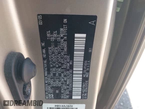 2005 Toyota Sienna CE с VIN 5TDZA23C65S297382, выставлен на аукционе IAAI как лот 42673818 с пробегом 193 935 миль миль и . История ставок и продаж доступна на DreamBid. Изображение 9.