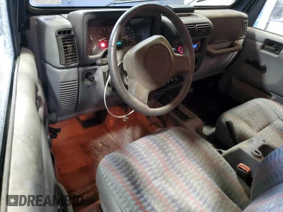 1997 Jeep Wrangler Sport with VIN 1J4FY19S2VP451677, listed as a Copart auction lot 80634555 with 137,374 mi miles and Clean title. Bid and sale history available at DreamBid. Image 8.