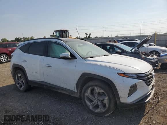 2022 Hyundai Tucson SEL Convenience with VIN KM8JFCA18NU011822, listed as a Copart auction lot 71928955 with Not provided miles and Salvage title. Bid and sale history available at DreamBid. Image 4.
