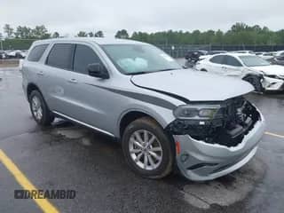 2024 Dodge Durango Pursuit with VIN 1C4SDJFT8RC213648, listed as a IAAI auction lot 42884249 with 8,624 mi miles and . Bid and sale history available at DreamBid. Image 1.