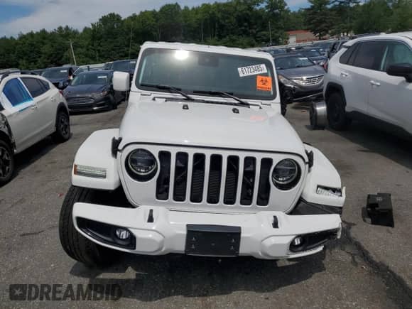2021 Jeep Wrangler Unlimited Sahara Altitude z VIN 1C4HJXEG1MW586273, wystawiony jako Copart lot #61723485 z przebiegiem 76 236 mil mil oraz Szkoda całkowita • Salvage title. Historia ofert i sprzedaży dostępna na DreamBid. Obrazek 5.