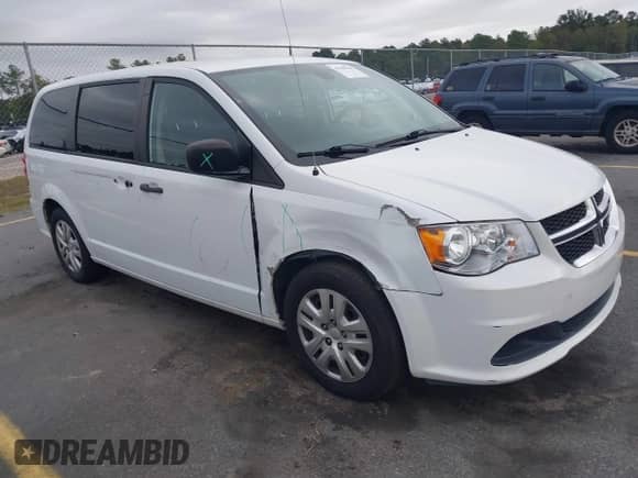 2019 Dodge Grand Caravan SE with VIN 2C4RDGBG8KR638293, listed as a IAAI auction lot 43290326 with 92,178 mi miles and . Bid and sale history available at DreamBid. Image 1.