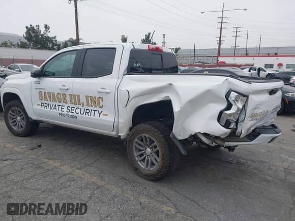 2024 Chevrolet Colorado 2WD LT with VIN 1GCPSCEK0R1117797, listed as a IAAI auction lot 41891876 with 25,580 mi miles and . Bid and sale history available at DreamBid. Image 3.