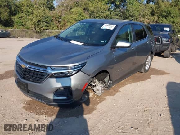 2024 Chevrolet Equinox LT с VIN 3GNAXUEG7RS239491, выставлен на аукционе IAAI как лот 43439762 с пробегом 38 915 миль миль и . История ставок и продаж доступна на DreamBid. Изображение 2.