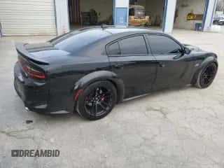 2020 Dodge Charger Scat Pack with VIN 2C3CDXGJ4LH213482, listed as a Copart auction lot 44143684 with 32,010 mi miles and Salvage title. Bid and sale history available at DreamBid. Image 3.