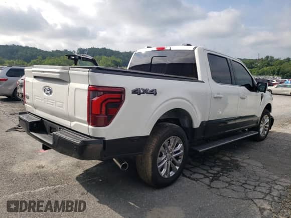 2024 Ford F-150 King Ranch с VIN 1FTFW6LD4RFB28701, выставлен на аукционе Copart как лот 64925505 с пробегом 4 409 миль миль и Списание • Salvage title. История ставок и продаж доступна на DreamBid. Изображение 3.
