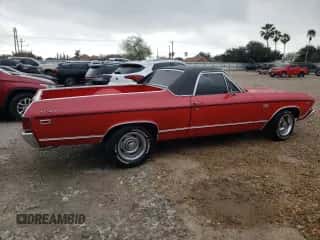 1969 Chevrolet El Camino z VIN 136809K399396, wystawiony jako Copart lot #47485145 z przebiegiem 46 439 mil mil oraz Czysty tytuł • Clean title. Historia ofert i sprzedaży dostępna na DreamBid. Obrazek 3.
