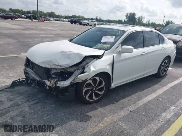 2017 Honda Accord EX-L with VIN 1HGCR2F91HA186000, listed as a IAAI auction lot 42445141 with 144,154 mi miles and . Bid and sale history available at DreamBid. Image 2.