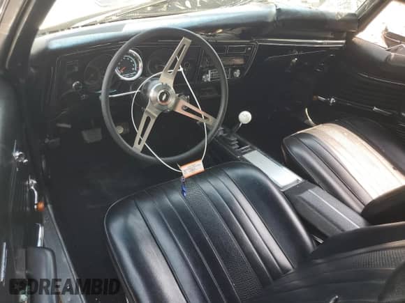 1969 Chevrolet Chevelle with VIN 136379B349775, listed as a Copart auction lot 57268785 with 54,778 mi miles and Salvage title. Bid and sale history available at DreamBid. Image 8.