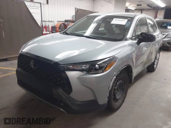 2022 Toyota Corolla Cross L with VIN 7MUAAABGXNV034491, listed as a IAAI auction lot 41905895 with 67,252 mi miles and . Bid and sale history available at DreamBid. Image 2.